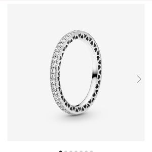 Pandora Sparkle and Hearts Ring.